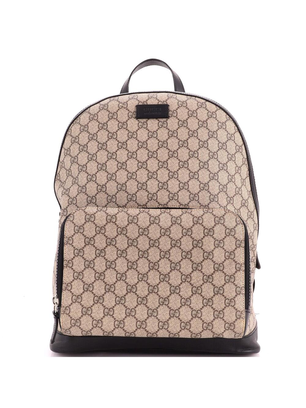 Gucci Zip Pocket Backpack Gg Coated #377514G11B